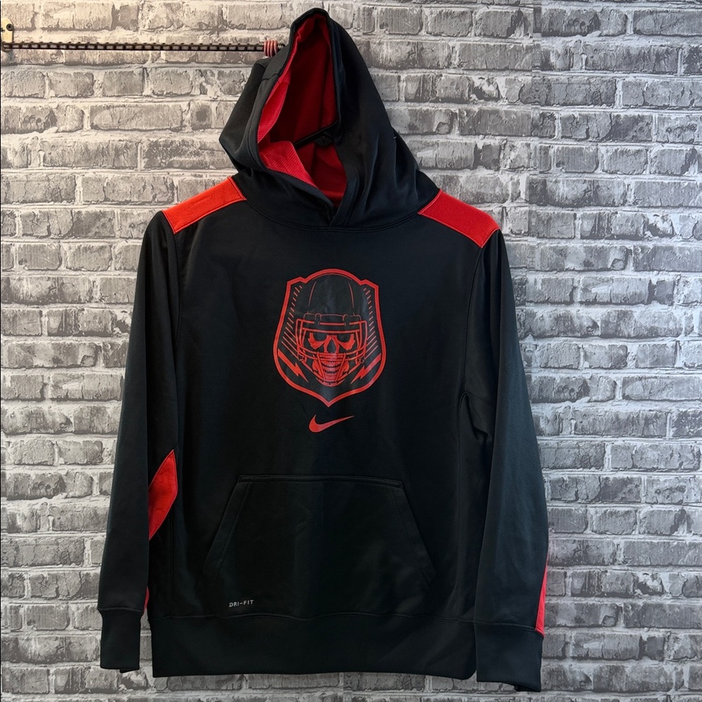 Nike Black and Red boy's Graphic Hoodie